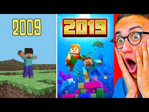 THE EVOLUTION OF MINECRAFT! 2009 - 2019