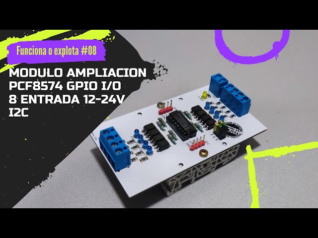 Vídeo relacionado con Heevhas PCF8574 IO Tarjeta de expansión expansor de I/O Autobús I2C Módulo de desarrollo de evaluación Módulo de placa de expansión MCU (3 piezas)