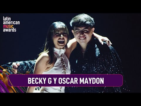 Becky G y Oscar Maydon juntos con la canción 'Mercedes' | Latin American Music Awards 2024