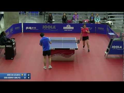 2012 JOOLA/NATT Teams Quarterfinal Match 1 - Dora Kurimay vs Diwei Shi