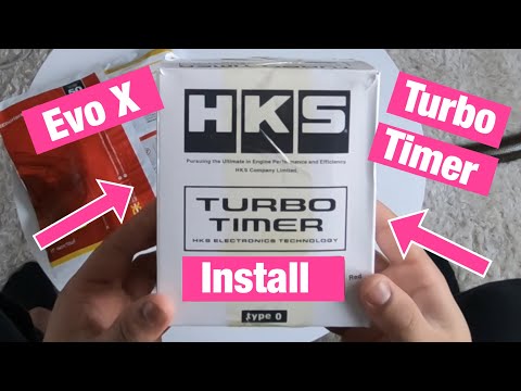 How To Install HKS Type 0 turbo timer in Evo X