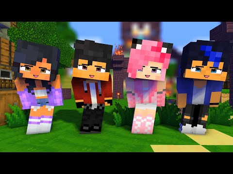 POI POI YAY! ARIGATO WEDDING COUPLE DANCE APHMAU FRIENDS EIN, AARON AND KC - MINECRAFT ANIMATION