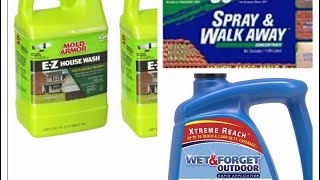 Roof cleaning products review on how to remove mold from asphalt shingles.