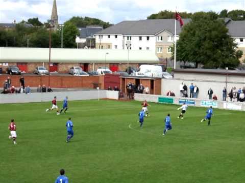 Linlithgow Rose v Bathgate - 28/08/10 - Manson Rounds Keeper and Shoots from Tight Angle