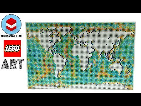 Vidéo LEGO Art 31203 : La carte du monde