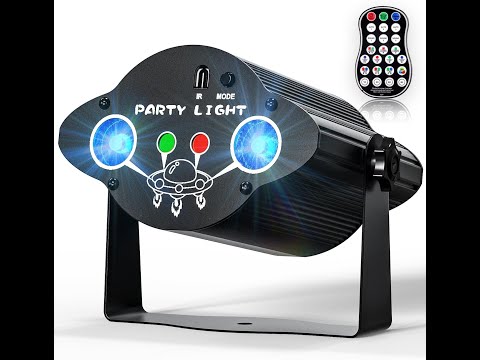 U`King Party Light Disco Light 3-in-1 RGB (Red/Green/Blue) Laser Stage Light Stage Lighting
