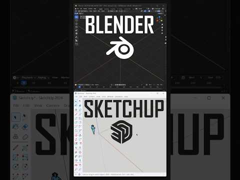 Blender + SketchUp | Tutorial #blender #sketchup