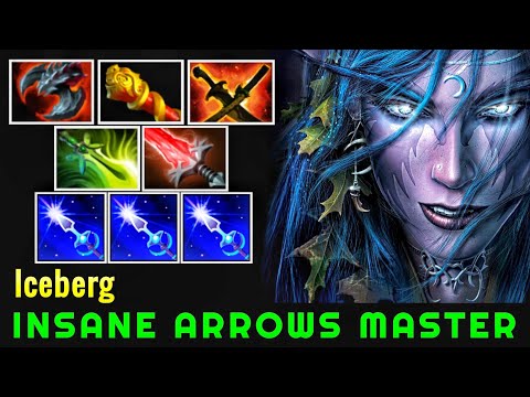 Iceberg [Mirana] Insane Arrows Master 20Kills WTF Plays 7.22 Dota 2