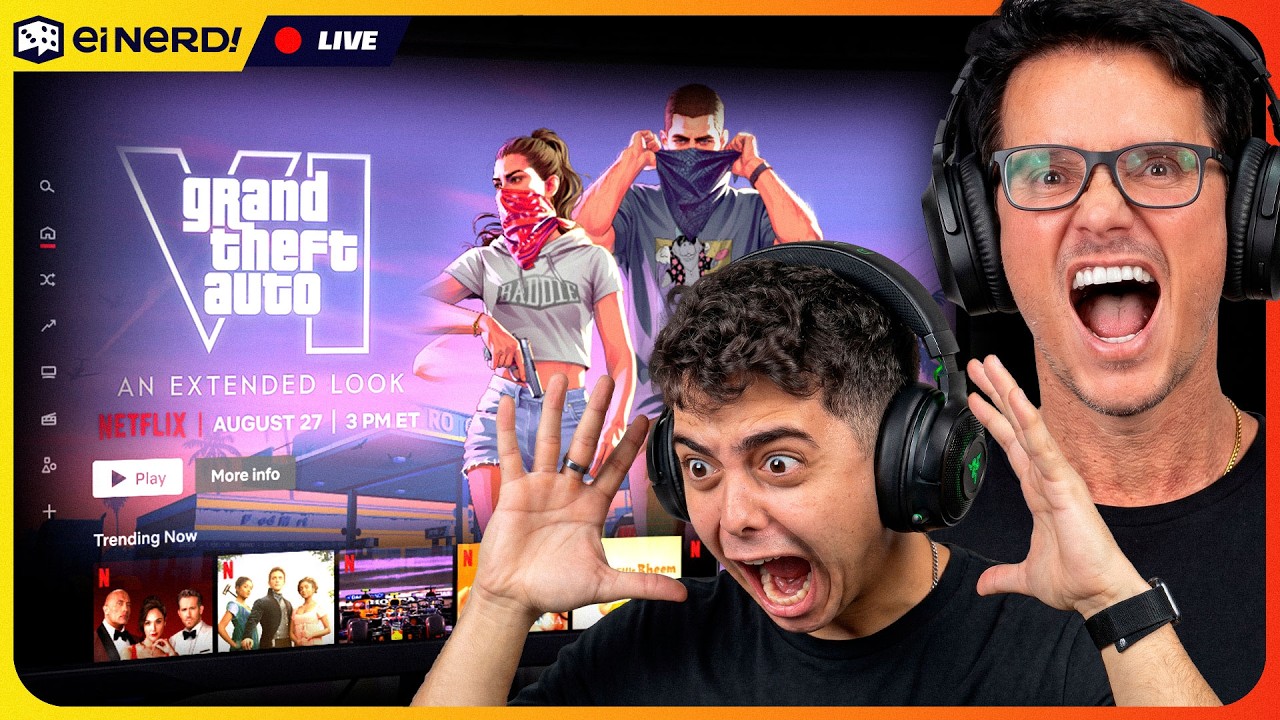 REACT AO VIVO: GTA 6 - UM OLHAR ESTENDIDO NA NETFLIX