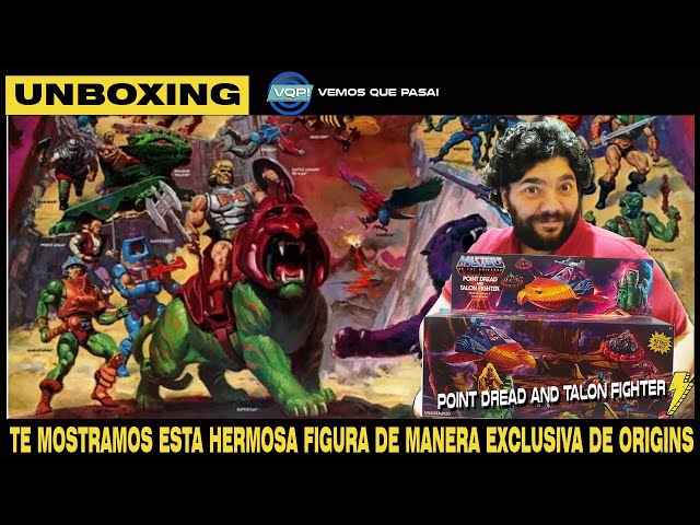 Vídeo relacionado con Masters del Universo MOTU Talon Fighter y Point Dread Nave espacial para figuras de acción con base de aterrizaje, juguete +6 años (Mattel HKM63)