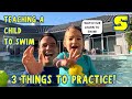 3 BUILDING BLOCKS TO TEACH A CHILD TO SWIM Swim Lesson Tips For Kids Superhero Swim Tips