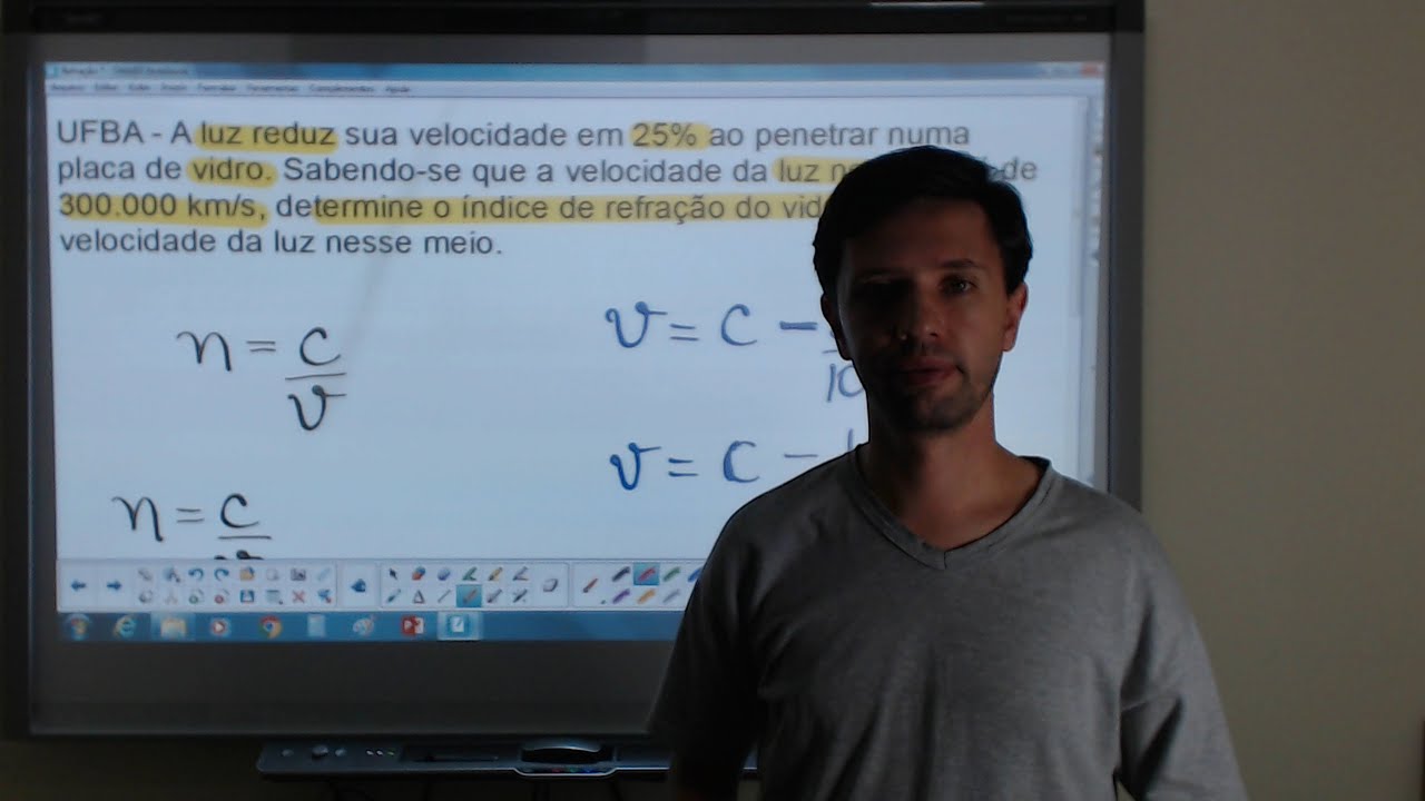 Exercícios de Refração
