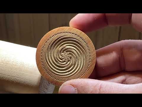 Wood turning spiraling, Texturing. Tournage sur bois outils à spiraler/ texturer