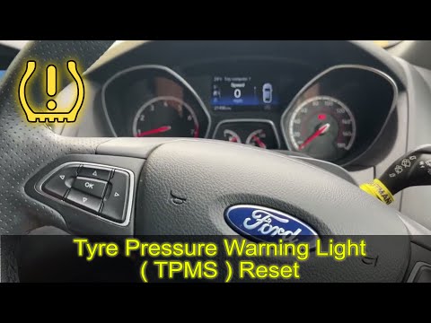 2017 FORD FOCUS tyre pressure warning reset