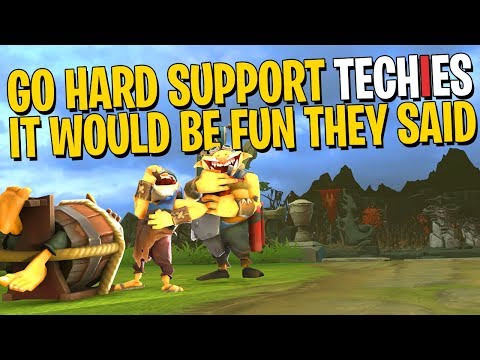 Hard Support Techies Is....Fun? - DotA 2