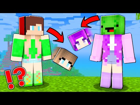 JJ and Mikey BECAME GIRLS - Playing Hide And Seek in Minecraft - Maizen Mizen Parody