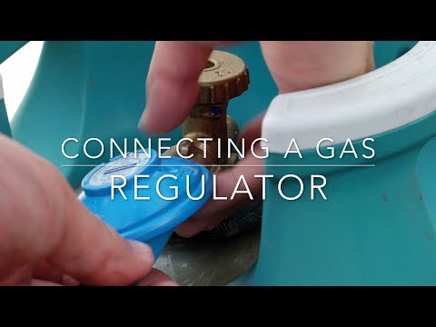 Connecting a gas regulator