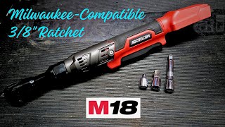Adotocam (SHEESII) 3/8" Brushless Variable-Speed Ratchet Wrench - Milwaukee 18v Battery-Compatible 