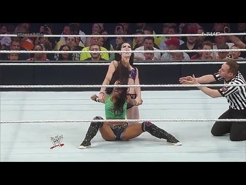 AJ Lee vs  Paige  WWE Battleground 2014