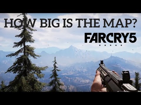 HOW BIG IS THE MAP in Far Cry 5? Walk Across the Map