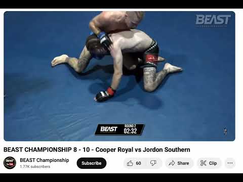 BEAST CHAMPIONSHIP 8  10 Cooper Royal vs Jordon Southern