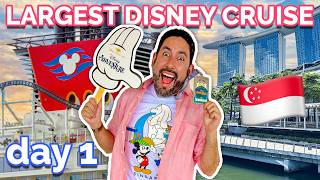 Disney Adventure: First 12-Hours on Disney's Largest Cruise Ship! 🇸🇬 (Part 1)