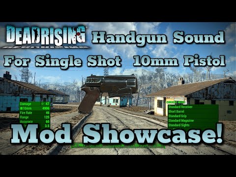 Fallout 4 - Dead Rising Handgun Sound For Single Shot 10mm Pistol Mod Showcase! (XB1)