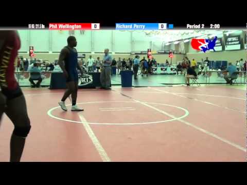 University Nat`ls FS  96 KG / 211.5 lbs: Phil Wellington vs. Richard Perry