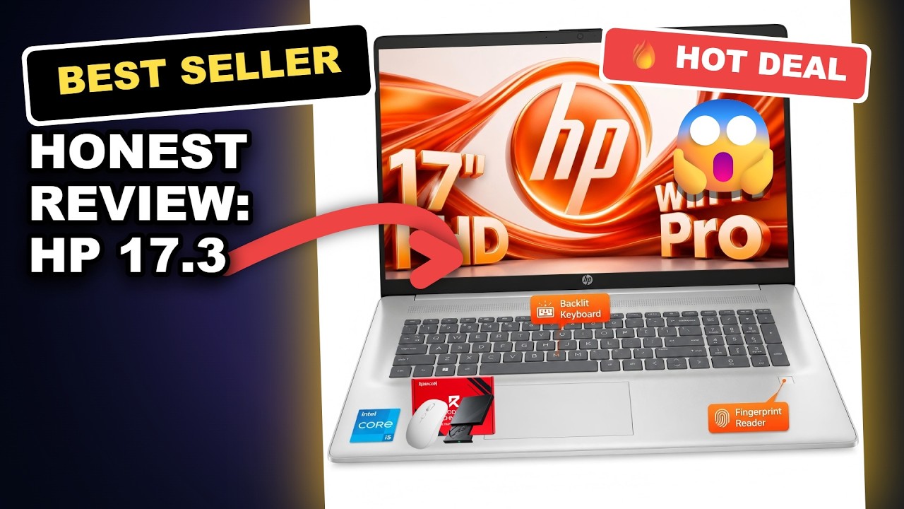 Honest Review: HP 17.3 Touchscreen Business Copilot Laptop PC, AI Performance & Versatility review video