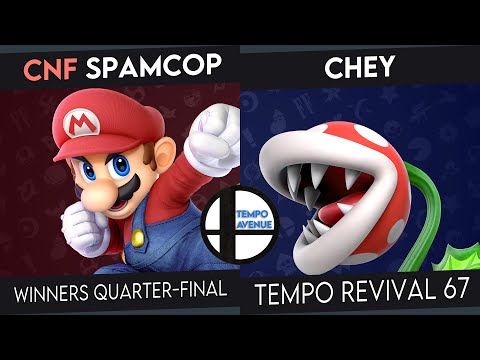 Tempo Revival 67 - SpamCop (Mario) Vs. Chey (Piranha Plant) - Winners Quarters - Smash Ultimate