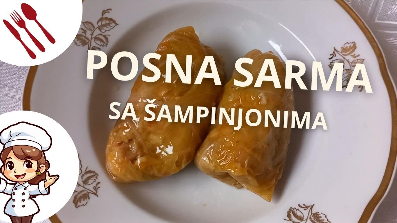 Posna sarma od kiselog kupusa sa šampinjonima I Sarma sa pečurkama