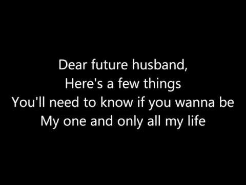 Meghan Trainor ~ Dear Future Husband Lyrics