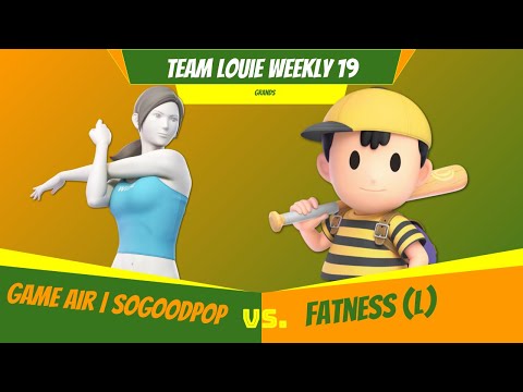 Team Louie Weekly 19 - Grands - Game air | Sogoodpop (Wii Fit Trainer) Vs. FatNess (L) (Ness)