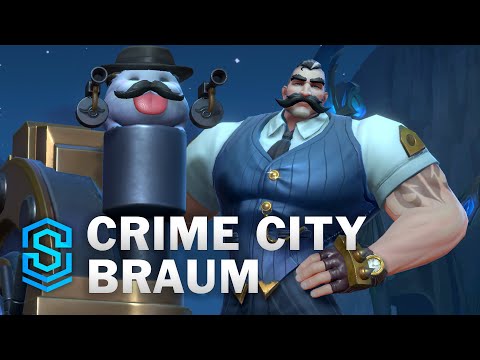 Crime City Braum Wild Rift Skin Spotlight