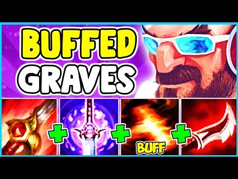 *NEW BUFFS* Q HAS NO COOLDOWN! GRAVES FULL LETHALITY ONESHOT BUILD JUNGLE League Of Legends S10