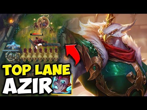 Showing Korea the POWER of Azir Top Lane... (They weren't ready for the scaling)