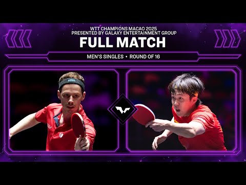 FULL MATCH | Jonathan Groth vs Wang Chuqin | MS R16 | #WTTMacao 2025