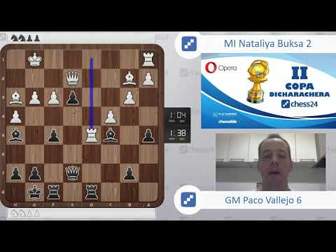 Las mejores partidas de la II Copa Dicharachera  GM Paco Vallejo vs MI Nataliya Buksa