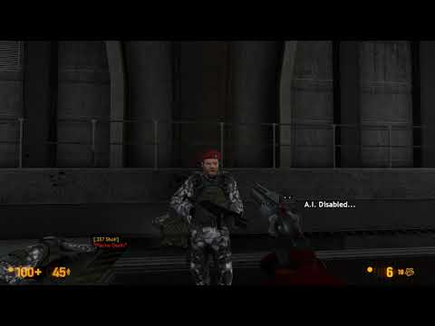 Black Mesa Working Helmets on Marines and alien grunts