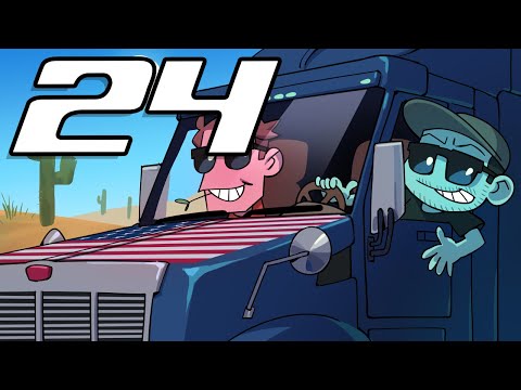 SuperMega Plays AMERICAN TRUCK SIMULATOR - EP 24: Burnin’ Rubber