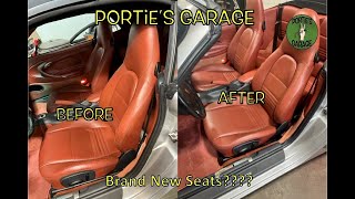 Porsche 911 (996) Front Seat Removal and Repair (Re-Dye)