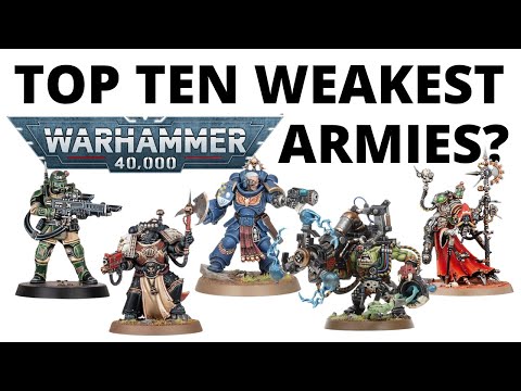 Top Ten Weakest Armies in Warhammer 40K by Win Rate - Who's Struggling and Why?