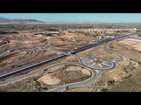En servicio el tramo Mallén-Cortes de la A-68, completando la autovía entre Zaragoza y Tudela