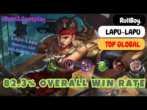 Lapu-lapu 82.3% Overall Win Rate - Top Global Lapu-lapu RullBoy. Build and Gameplay