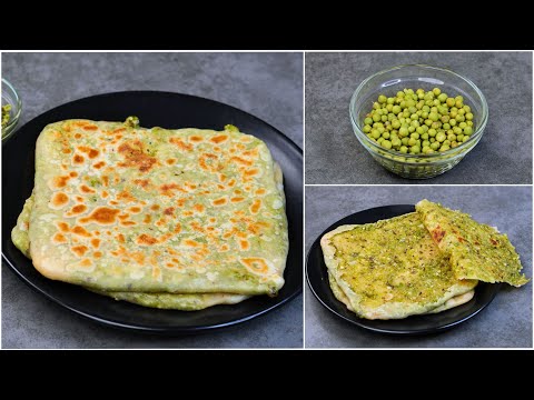 Easy and Unique Breakfast in Just 10 Minute! Crispy Matar Paratha | Green Peas Breakfast
