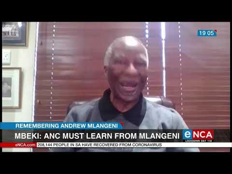 Thabo Mbeki remembers Andrew Mlangeni