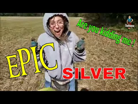 OMG Surprise BIG OLD SILVER COIN FOUND! METAL DETECTING, SHE Kills it!... then Flips!!