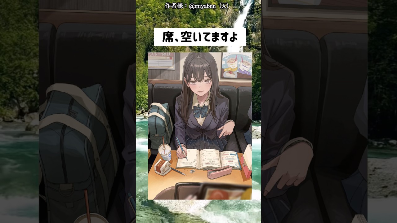 席、空いてますよ #漫画 #1コマ