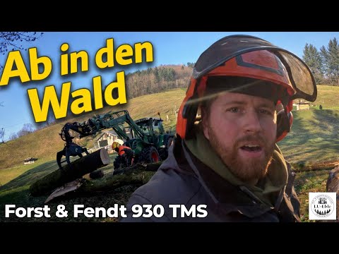 Forestry work & first use of the Fendt 930 TMS | Off to the forest!