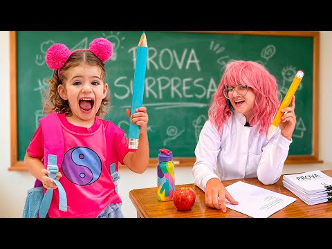 Maya Kids aprende a importância da escola no primeiro dia – Escolinha da Maya
